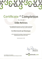 JavaScript Certificate