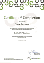 PHP Certificate