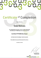 Python Certificate